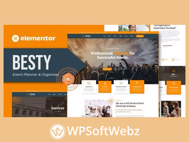 Besty - Event Planner & Organizer Elementor Template Kit