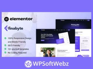 FinaByte - Saas & Fintech Startup Elementor Template Kit