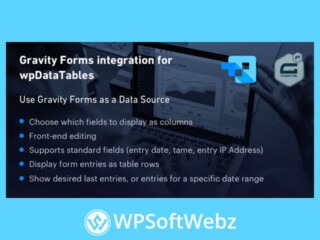 Gravity Forms integration for wpDataTables