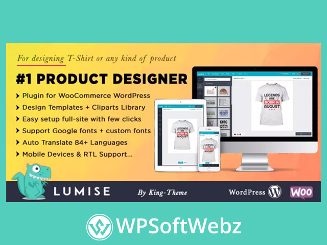 Lumise product designer for WooCommerce