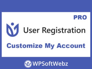 User Registration Customize My Account Addon