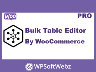 Bulk Table Editor For WooCommerce