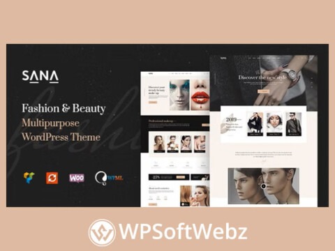 Sana Theme - Fashion Stylist, Beauty Salon and Makeup Artist WordPress Theme