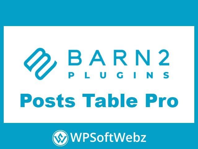 Posts Table Pro - Barn2 Plugins