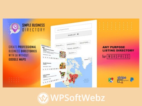 Simple Business Directory Pro | with Maps, Store Locator, Distance Search