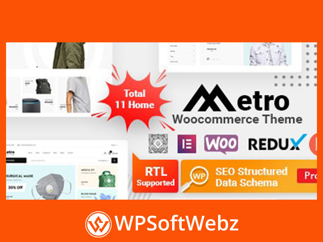 Metro Minimal WooCommerce WordPress Theme - Latest Version