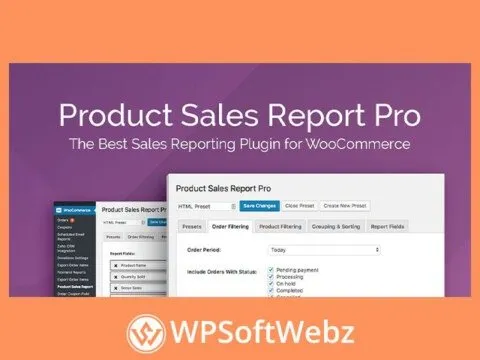 Product Sales Report Pro For Woocommerce