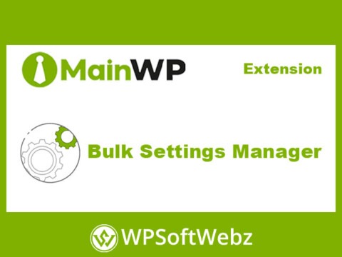 MainWP Bulk Settings Manager Extension