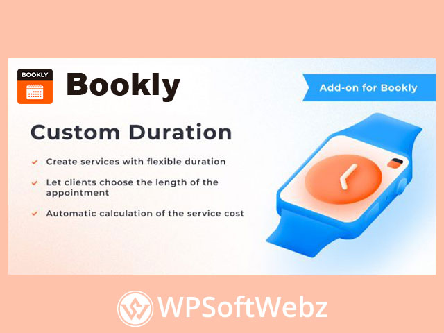 Bookly Custom Duration Add-on