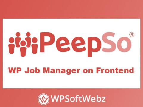 PeepSo WP Job Manager on Frontend