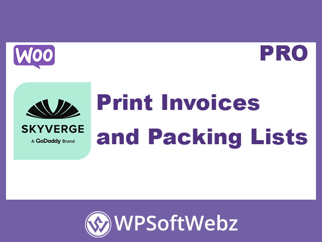 WooCommerce Print Invoices & Packing Lists extension