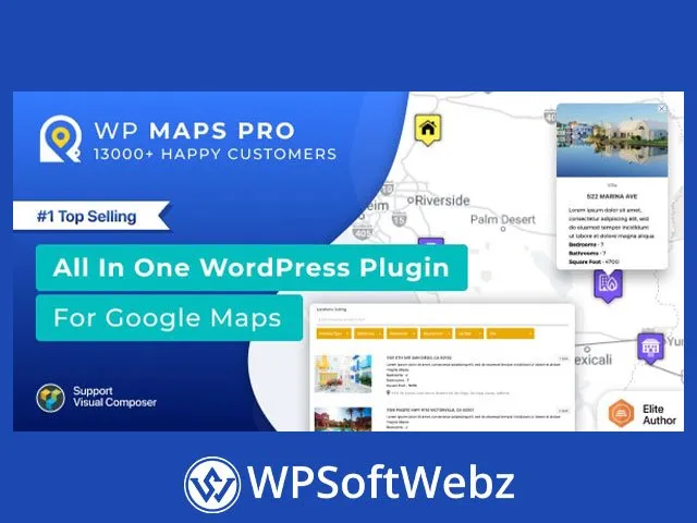 WP Maps Pro - Advanced Google Maps Plugin for WordPress