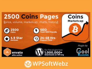 Coins MarketCap - WordPress Cryptocurrency Plugin