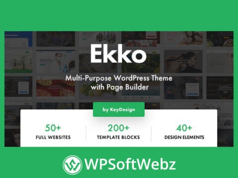 Ekko WordPress Theme with Page Builder