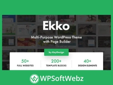 Ekko WordPress Theme with Page Builder