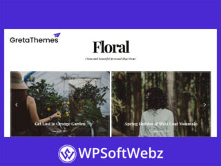 Floral WordPress Blog Theme - GretaThemes