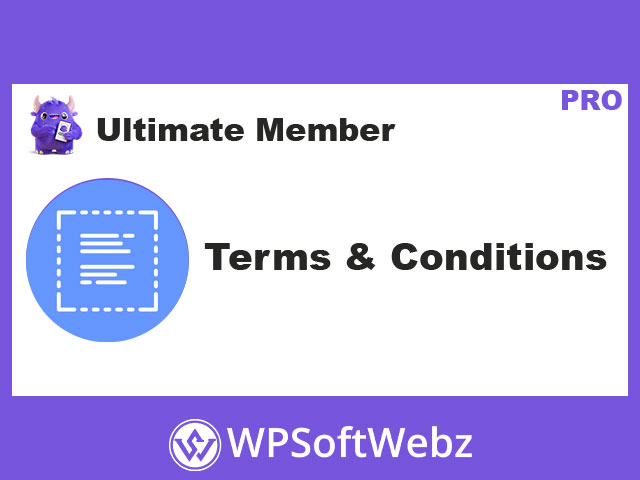 Ultimate Member Terms & Conditions extension