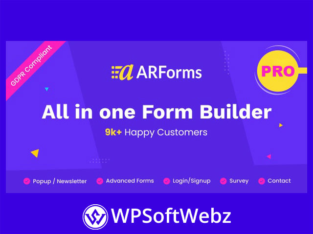 ARForms Pro: Premium WordPress Form Builder Plugin