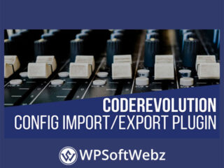 CodeRevolution Configuration Import/Export Helper Plugin for WordPress