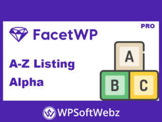 FacetWP A-Z Listing ( Alpha) Addon