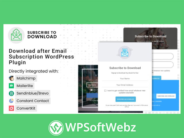 Subscribe to Download - Download after Email Subscription WordPress Plugin