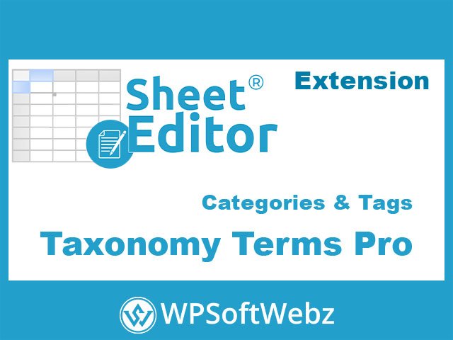 WP Sheet Editor - Taxonomy Terms Pro - Bulk Edit Categories & Tags