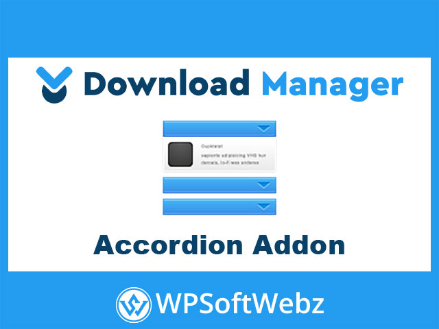 WordPress Download Manager Accordion Addon