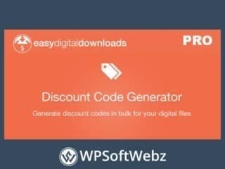 Easy Digital Downloads Discount Code Generator Addon