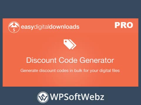 Easy Digital Downloads Discount Code Generator Addon