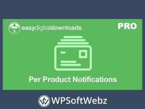 Easy Digital Downloads Per Product Notifications Extension