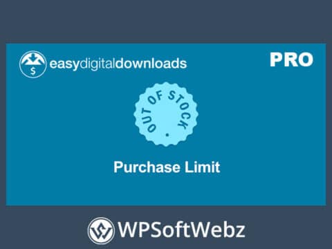 Easy Digital Downloads Purchase Limit Extension