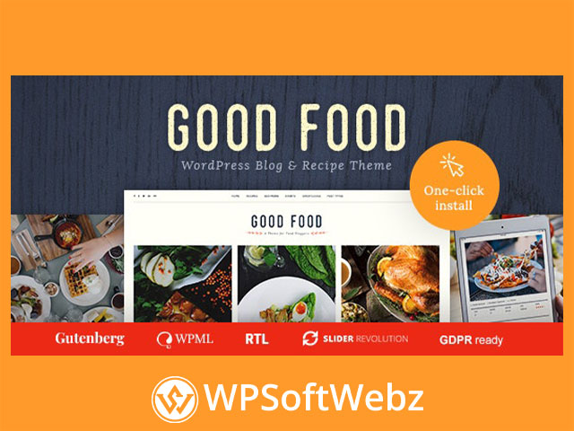 Good Food - Recipe Magazine & Culinary Blog Theme