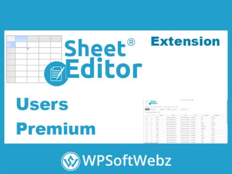 WP Sheet Editor Users Spreadsheet Premium