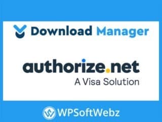 WordPress Download Manager WPDM Authorize.net Add-on