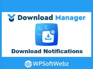 WordPress Download Manager Download Notifications Add-on