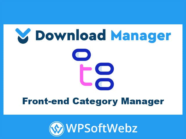 WordPress Download Manager Front-end Category Manager Add-on