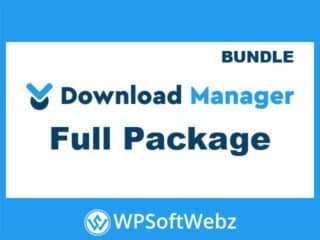 WordPress Download Manager Pro Full Access Pack - Includes Bundle Add-Ons