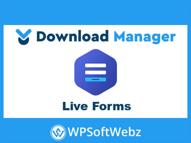 WordPress Download Manager Live Forms Add-on