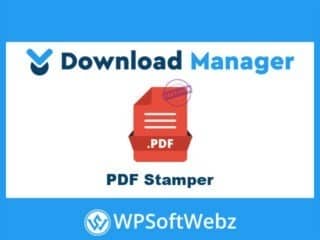 WordPress Download Manager PDF Stamper Add-on