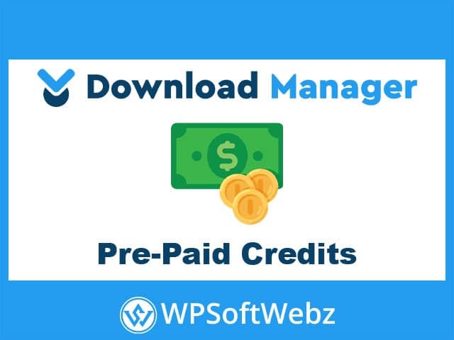 WordPress Download Manager Pre-Paid Credits Add-on