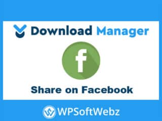 WordPress Download Manager Share on Facebook to Download Add-on