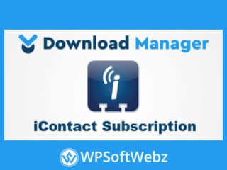 WordPress Download Manager iContact Subscription Add-on