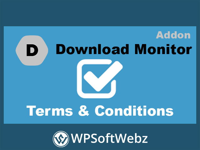 Download Monitor Terms & Conditions Extension