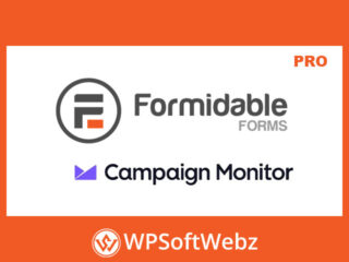 Formidable Forms Campaign Monitor Add-On