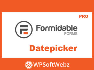 Formidable Forms Datepicker Plugin