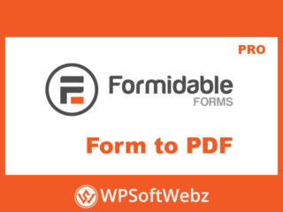 Formidable Forms PDF Add-On