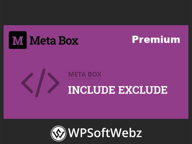 Meta Box Include Exclude Extension