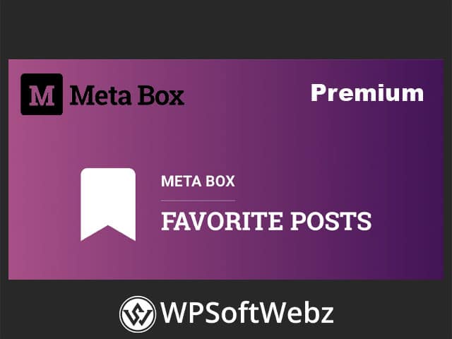 Meta Box - MB Favorite Posts Extension