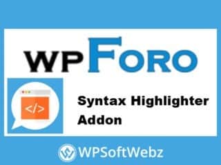 wpForo Syntax Highlighter Addon