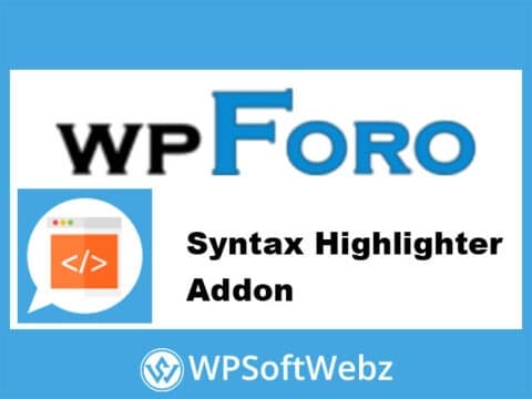 wpForo Syntax Highlighter Addon